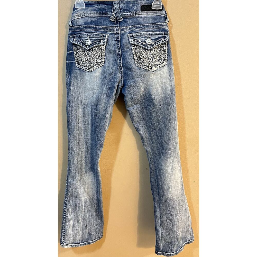 WallFlower Vintage Jeans Women's 5R W30 L30 Embroidered Rhinestone Bling Pocket